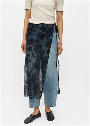 Lira lace scarf long skirt Black Object 